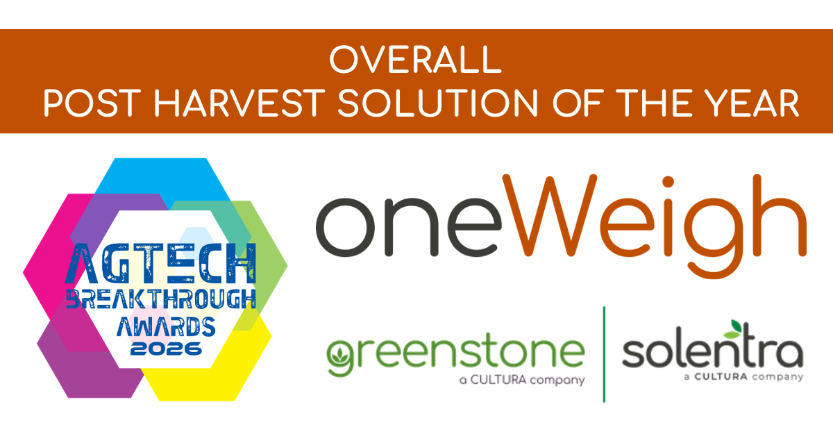 A Cultura Technologies Family Product, oneWeigh, Named Overall Post Harvest Solution of the Year in 2026 AgTech Breakthrough Awards